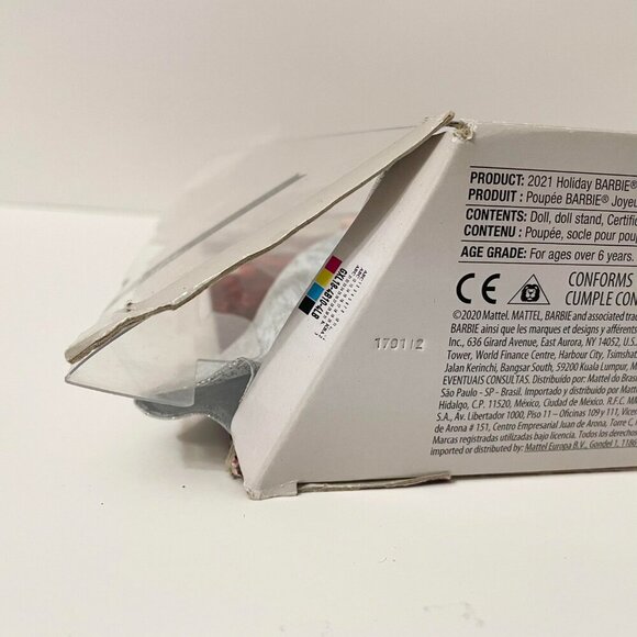 Mattel Barbie Signature 2021 Holiday Collector Doll Blonde Hair Damaged Box - Picture 6 of 16